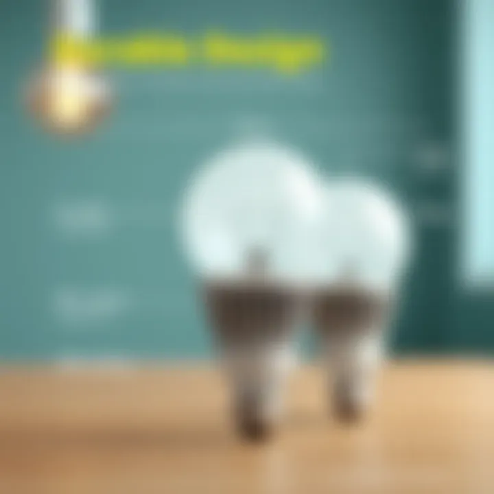 Durable Design of 40 Watt LED Bulbs Durability features highlighted on a robust bulb design