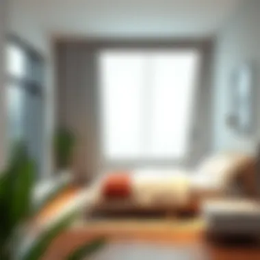 Serene Bedroom with Eco-Friendly Light Panels Eco-friendly light panels enhancing a serene bedroom