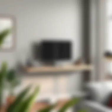 Minimalist floating shelf designed for compact gaming setups