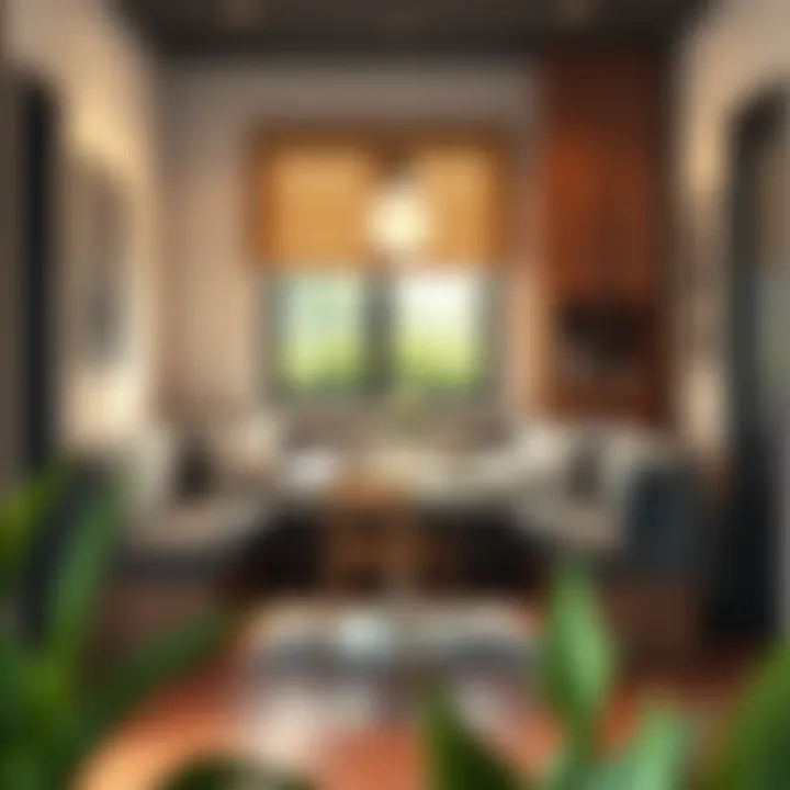 Compact kitchen dining area with a sleek bench set