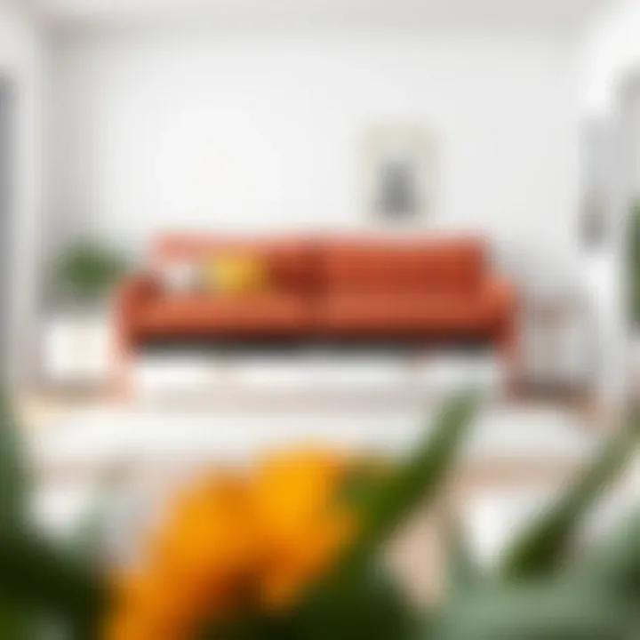 Space-Saving Solutions for Small Living Areas Compact sofa bed with storage in a minimalistic apartment