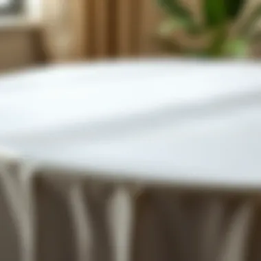 Texture and Design of Plastic Table Cover Close-up showcasing the texture and design of a plastic table cover