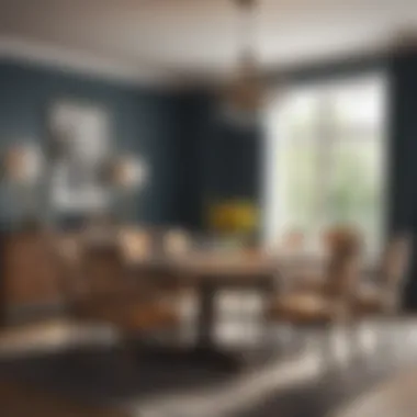 Standard Dimensions of Eight-Seater Dining Tables Elegant eight-seater dining table showcasing standard dimensions