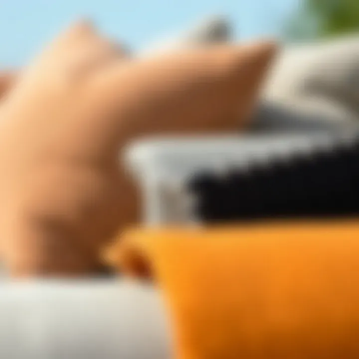 Close-up of high-quality materials used in sectionals