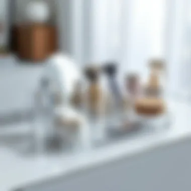 Modern Acrylic Dressing Table Organizer Modern acrylic dressing table organizer emphasizing clarity and minimalism