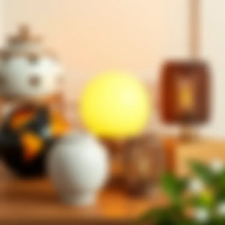 Materials in Lamp Globe Holders Variety of materials used in lamp globe holders