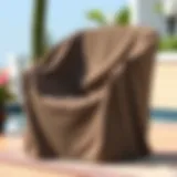 Stylish Outdoor Chair Cover Elegant outdoor chair covered with a stylish replacement cover