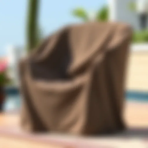 Stylish Outdoor Chair Cover Elegant outdoor chair covered with a stylish replacement cover