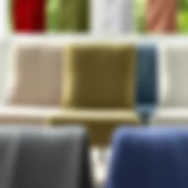 Variety of replacement chair covers showcasing different materials