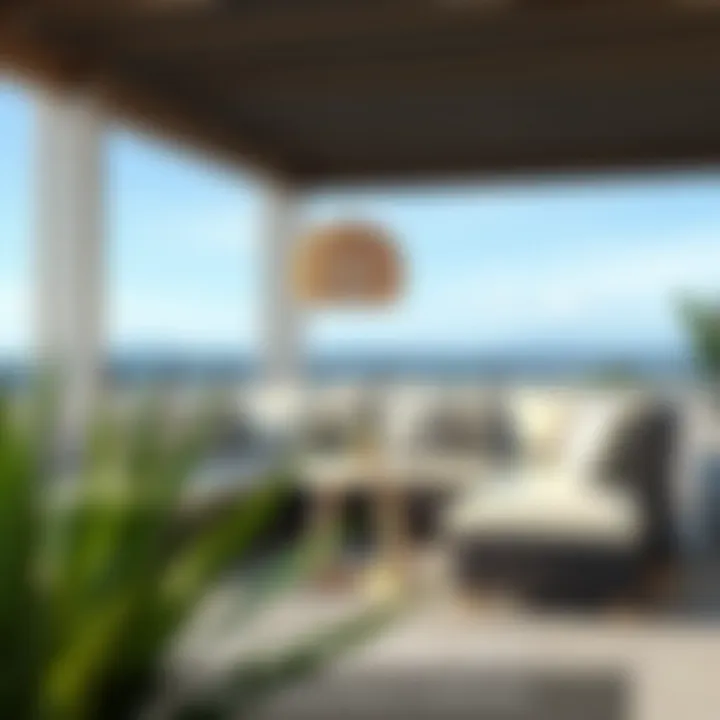 Stylish design aesthetics of extra thick cushions in outdoor setting