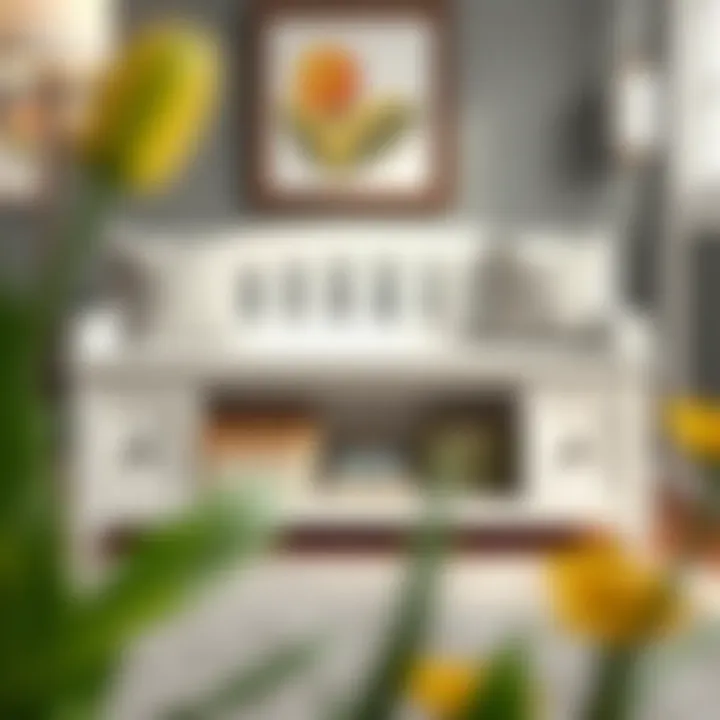 Stylish toy storage bench enhancing the decor