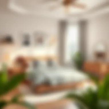 Personalized Bedroom Space Cozy bedroom arrangement with personal touches