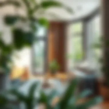 Eco-Friendly Living Environment Sustainable living space featuring eco-friendly materials