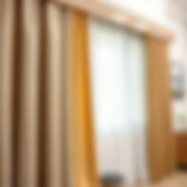 Fabric Types for 64-Inch Long Curtains Close-up of various fabric types suited for 64-inch long curtains