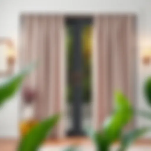 Elegant curtains that enhance the aesthetics of sliding glass doors