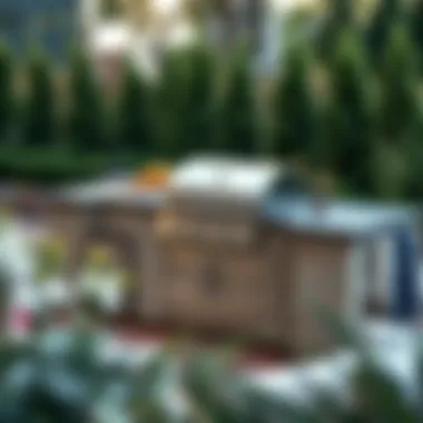 Tailored Modular Grill Station for Outdoor Spaces A customized modular grill station tailored for a unique outdoor space