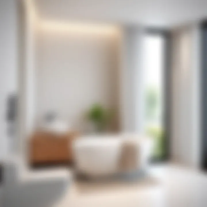 Sleek and modern drill-free towel bars showcased in a contemporary bathroom setting