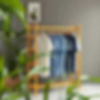 Eco-friendly drying rack made from bamboo