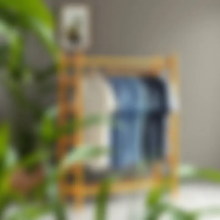 Eco-friendly drying rack made from bamboo