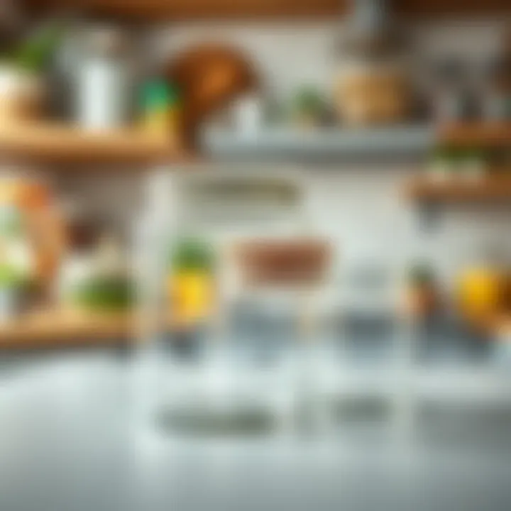 Eco-friendly mason glass storage containers displayed in a sustainable kitchen