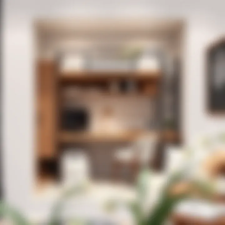 Elegant double bunk with a desk featuring minimalistic design elements for a sophisticated look