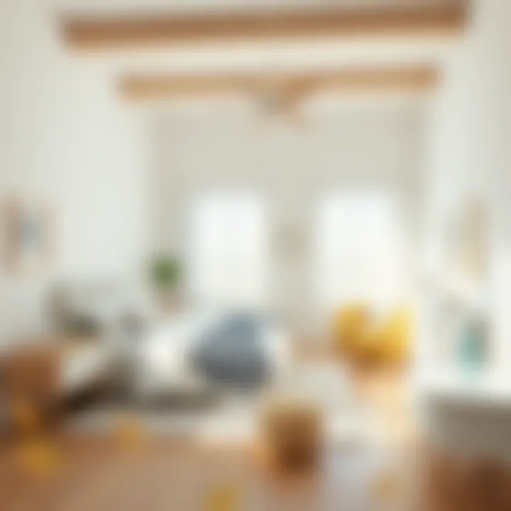 Bright Bedroom with Strategic Lighting Bright and airy bedroom with light color palette and strategic lighting