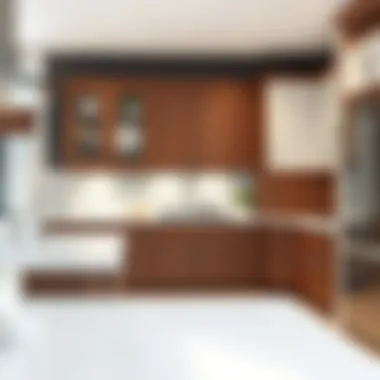 A variety of 9 inch kitchen cabinets displaying customization options