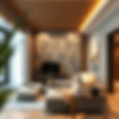 Aesthetic integration of acoustic partitions in a living space