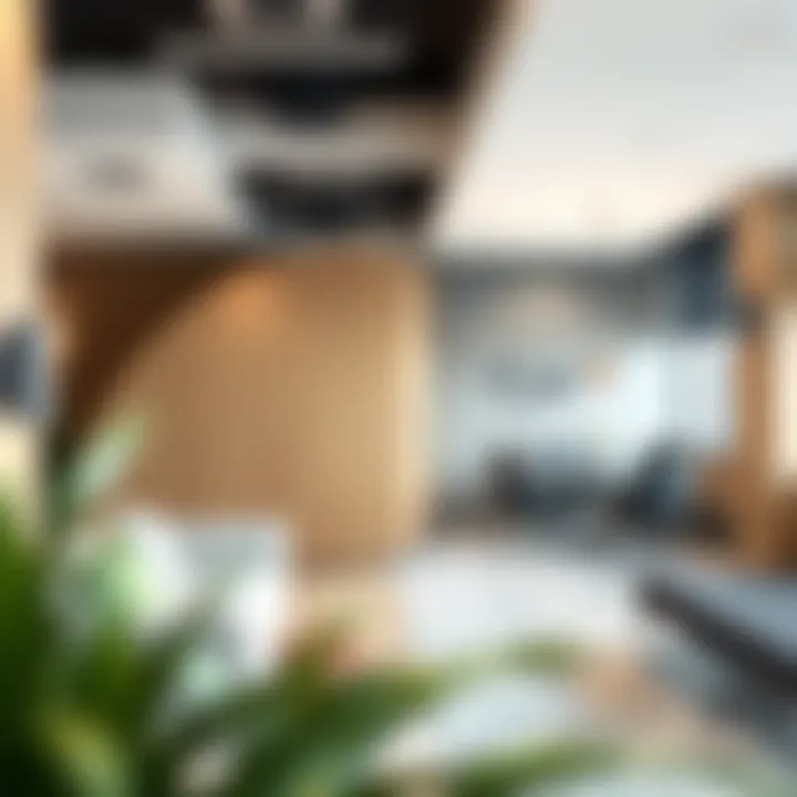 Installation of an acoustic room partition in a commercial setting