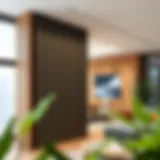 Modern acoustic room partition showcasing innovative design