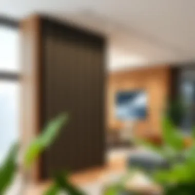 Modern acoustic room partition showcasing innovative design