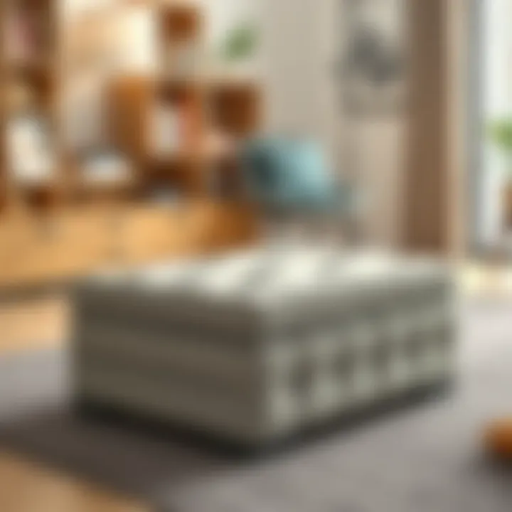 Multi-Functional Ottoman for Versatile Use Multi-functional ottoman serving as seating and storage