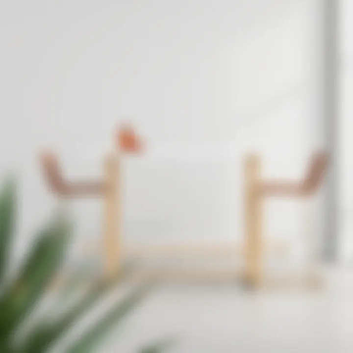 Modern bar height table with minimalist design