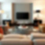 Modern basement coffee table with sleek design