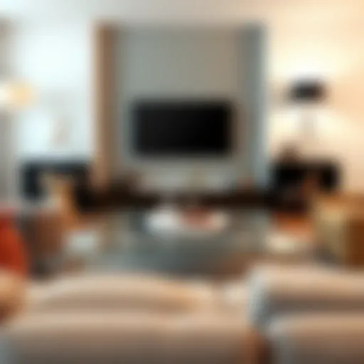 Modern basement coffee table with sleek design