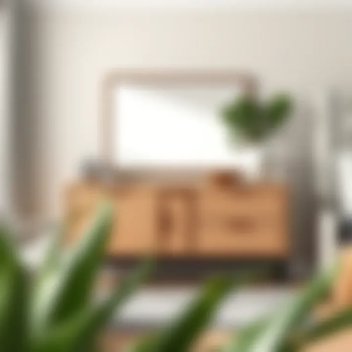 Contemporary Dresser Design Chic dresser with a contemporary finish