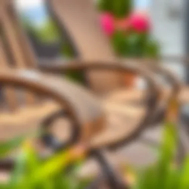 Quality Materials for Enhanced Comfort Close-up of high-quality materials used in swivel rockers