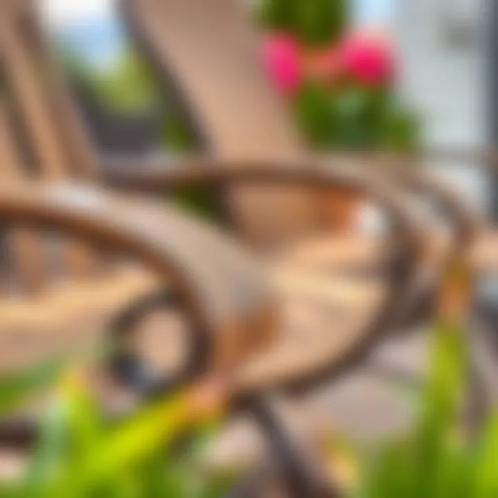 Quality Materials for Enhanced Comfort Close-up of high-quality materials used in swivel rockers