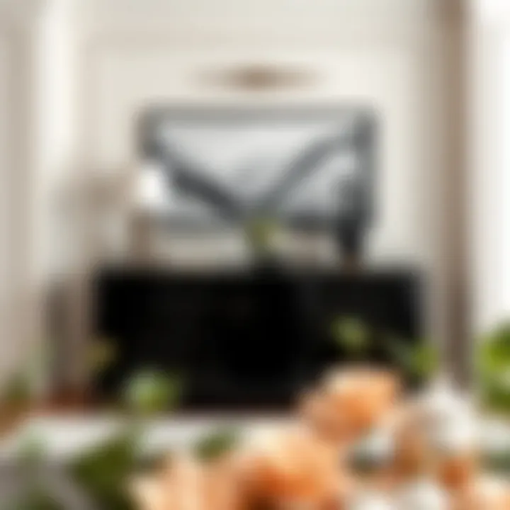 Elegant black dining room server showcasing modern design