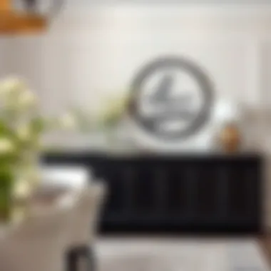 Black dining room server enhancing dining area aesthetics