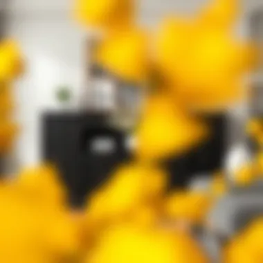 Versatile black dining room server in different settings