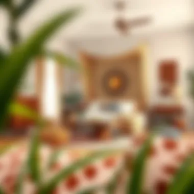 Eclectic Boho bedroom with unique furniture