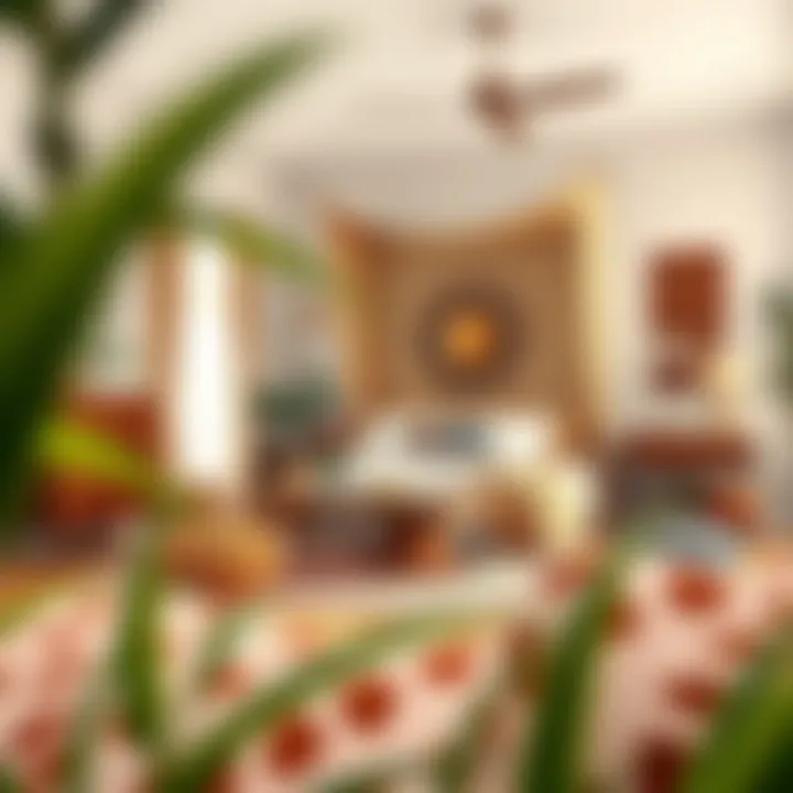 Eclectic Boho bedroom with unique furniture