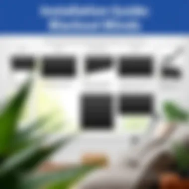 Installation Guide for Blackout Blinds Step-by-step guide visual of installing blackout blinds in track systems