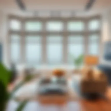 Aesthetic Appeal of Blackout Blinds in Interior Design Stylish living room showcasing the aesthetic appeal of blackout blinds in track installation