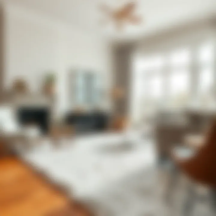 Care and maintenance of plush area rugs displayed visually