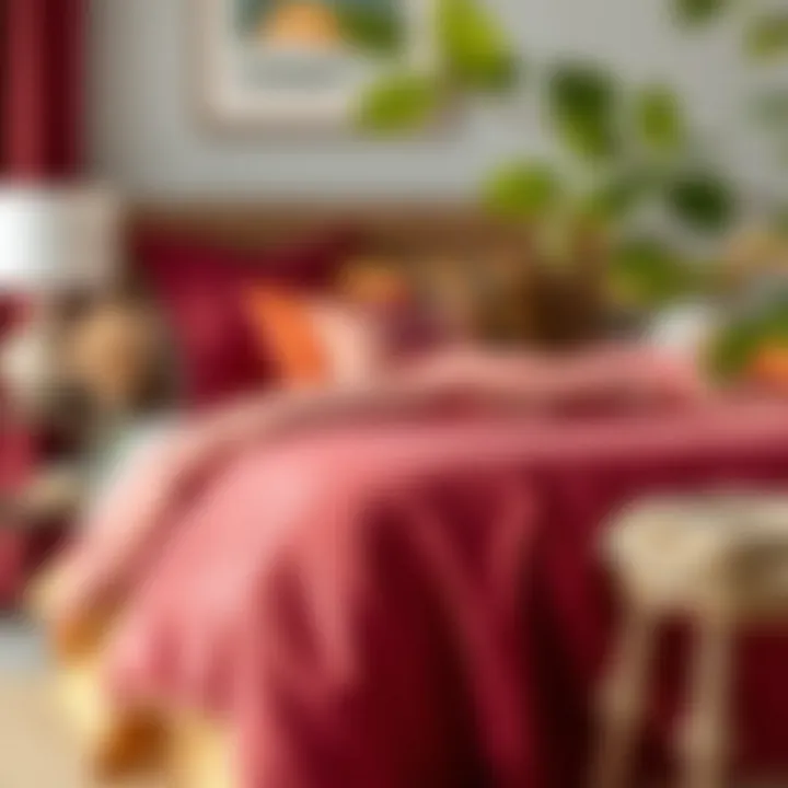 Sustainable materials used in a stylish fall color comforter set