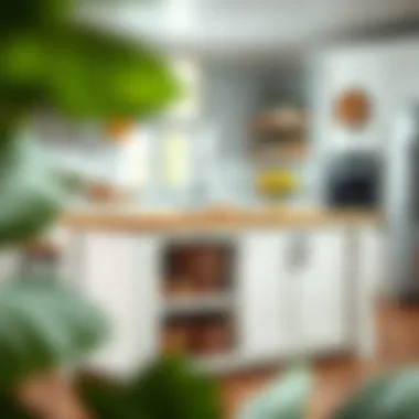 Functional farmhouse kitchen island with ample storage