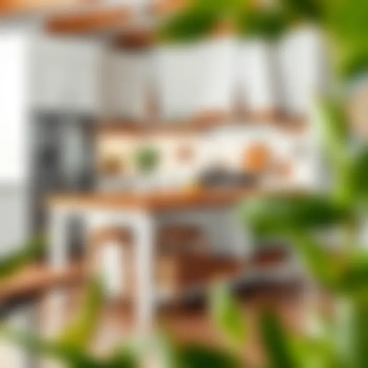 Stylish farmhouse kitchen island with a modern twist