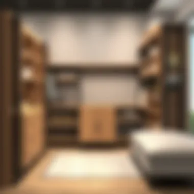 Innovative closet shelving designs blending form and function